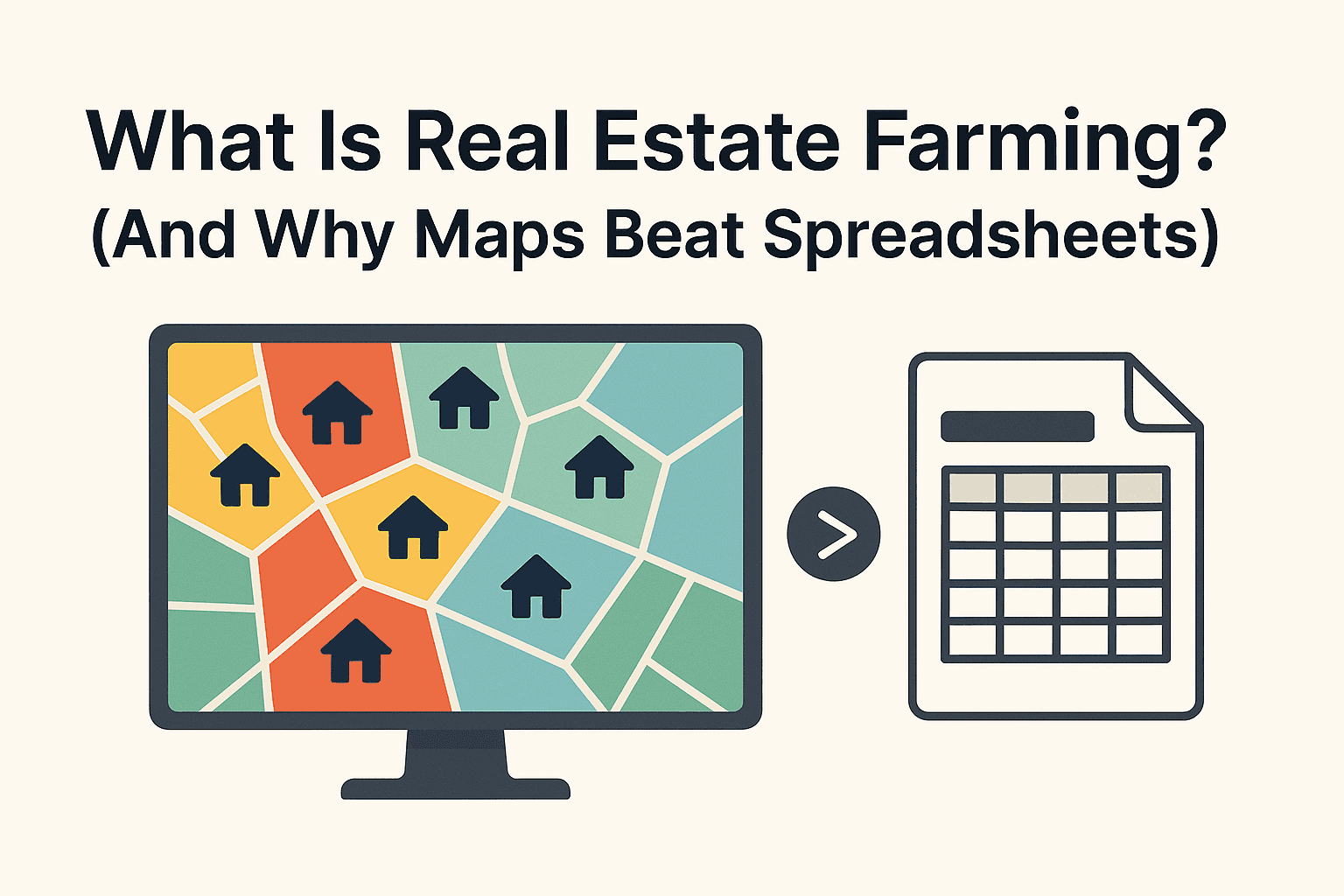 What Is Real Estate Farming? (And Why Maps Beat Spreadsheets)